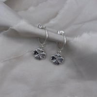 Image 2 of Lucky Charms, Four Leaf Clover Earrings