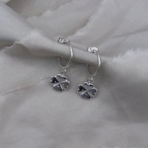 Image of Lucky Charms, Four Leaf Clover Earrings