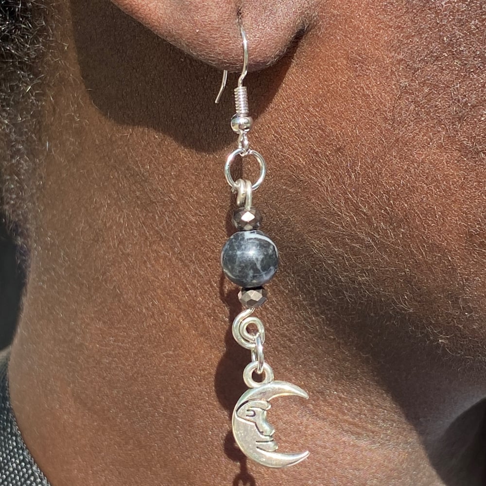 Image of cold moon earrings