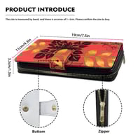 Image 6 of Women's  Hokuloa (Anthurium) Flap Wallet  
