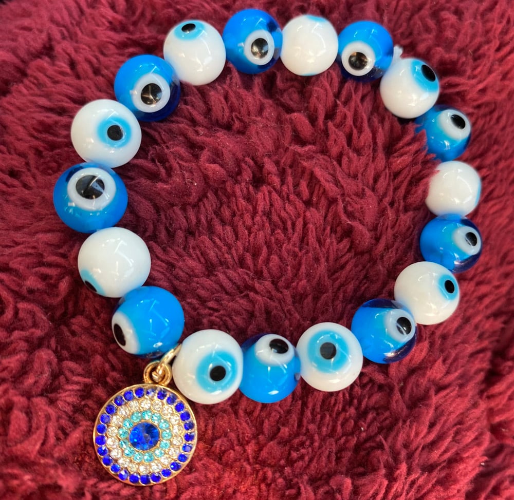 Image of Evil Eye Bracelet With Charm