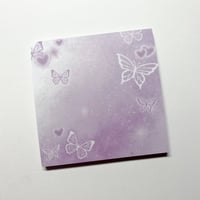 Image 1 of mariposa memo pad purple