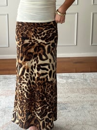 Image 4 of ATHENA MAXI SKIRT - LEOPARD 