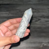 Image 1 of Small Moss Agate Tower 