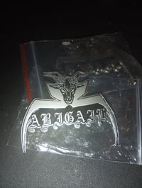 Abigail silver enamel pin