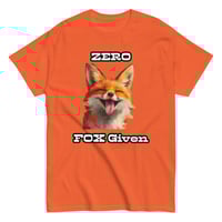 Image 11 of Unisex classic tee, Zero Fox Given T-Shirt | Funny Fox Sarcastic Humor Graphic Tee