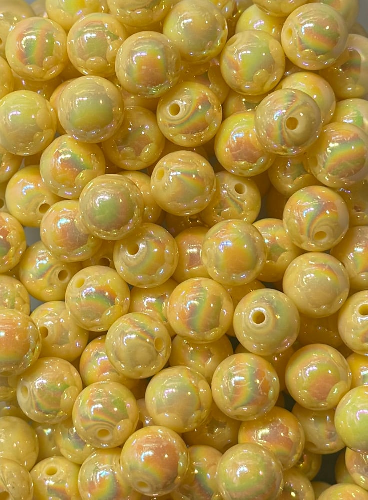Image of AB 16mm Yellow Beads