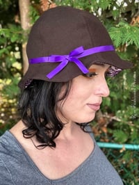 Image 7 of Brown Wool Hat With Dungeon’s & Dragons Lining