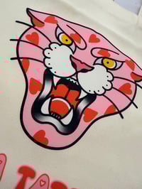 Image 3 of Panther heart tote bag 