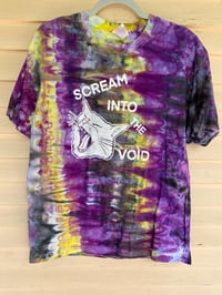 Image 1 of LARGE  Scream Into The Void Tie Dye Shirt C2