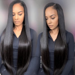 Image of STRAIGHT INDIAN HAIR EXTENSIONS.