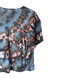 Image 5 of S Crop Tee in Ember Ice Dye #4