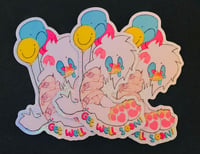 Image of 🌈🎈”GET WELL SOON” • GLITTER STICKER 🙂💗