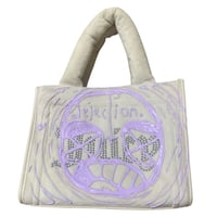 Image 2 of 1 of 1 JUICY COUTURE PLUSH VELVET/RHINESTONE BAG