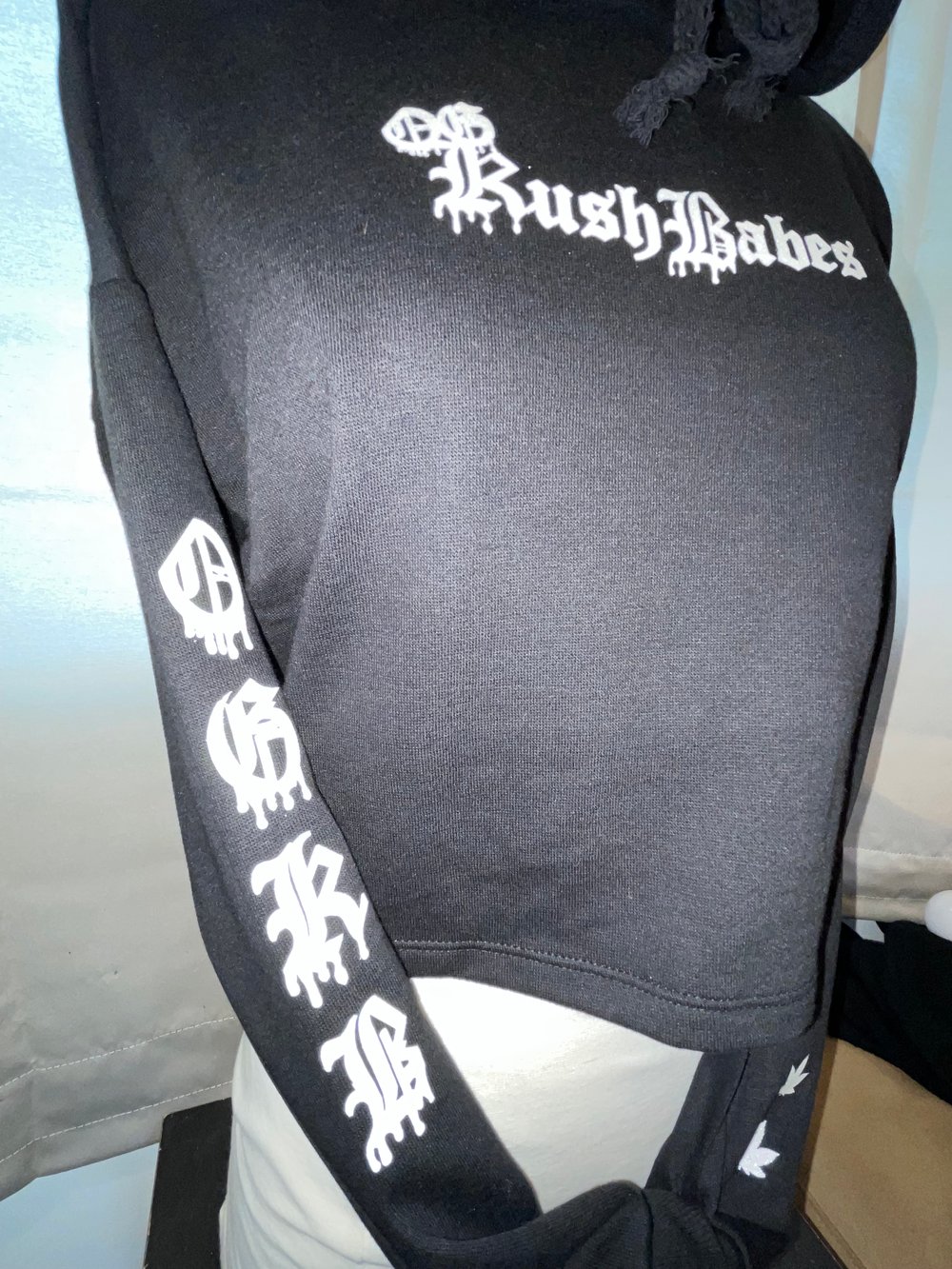 Kush Babe Crop Hoodie