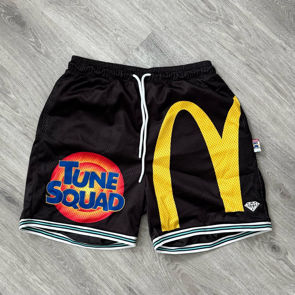 Image of Diamond Supply Co. McDonald's Space Jam Tune Squad Basketball Shorts SIZE Large