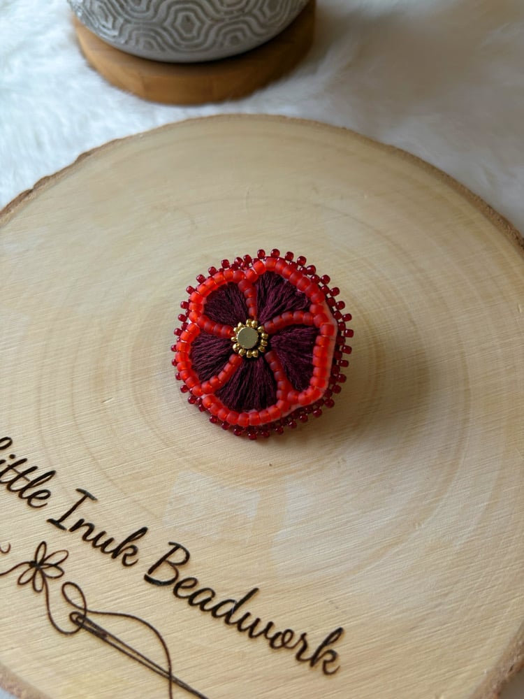 Image of Embroidered Poppy