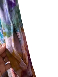 Image 5 of S Knit Pocket Tank Dress in Earthy Rainbow Watercolor Ice Dye