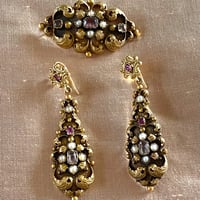 Image 2 of FRENCH EARRING & BROOCH SET