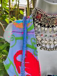 Image 7 of Chilean Bag -Blues fringes 2