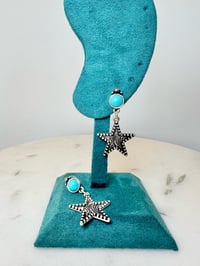 Image 3 of Silver Star Earrings