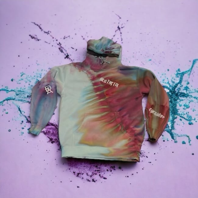 ICE DYED HEAVYWEIGHT HOODIE (Mind Bender/Strawberry Skies)