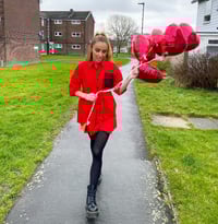 Image 2 of Heart balloon cluster 