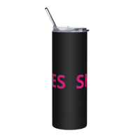 Image 2 of MamaFe's Smooches with M Logo Stainless steel tumbler