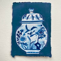 Image 2 of Ginger Jar with Bird in Landscape