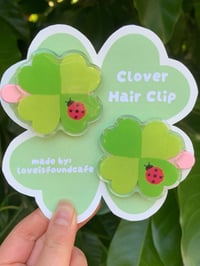 Image 1 of clover  hair clip