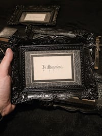 Image 1 of Memorial Card 1800s - real preserved spider web