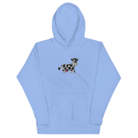 Image 3 of Embroidered Lil Moo Hoodie (BLACK/BLUE/FORREST)