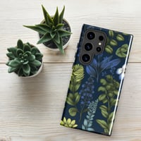 Image 1 of Art Nouveau Inspired Blue Boho Floral Tough case for Samsung®