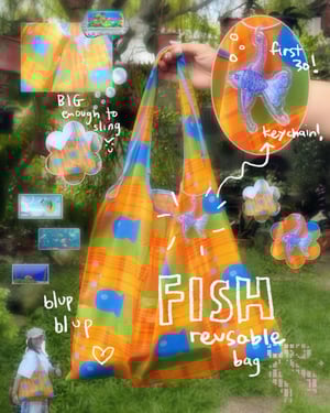 FISH reusable bag (with keychain)