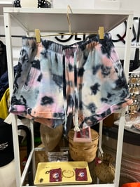 Image 1 of VS Pink tie dye shorts