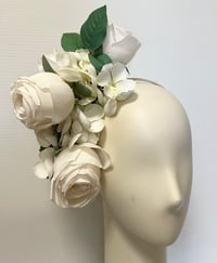 Image 1 of Ivory  roses headpiece 