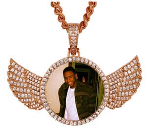 Angel Wings Photo Pendant 