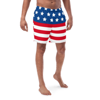 Image 1 of Swim Trunks (American Flag)