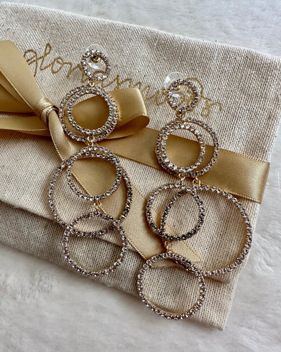 Image of ORECCHINI CERCHI CRISTALLI