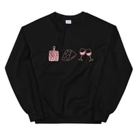 Image 3 of Boards Cheese and Wine Crew Neck (no wording)