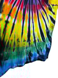 Image 6 of M Adult Combed Cotton Tee in Rock-n-Roll Spiral Tie Dye