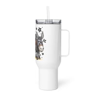 Image 4 of Travel mug with a handle ( I Don't Give A Rats A** )