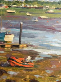 Image 4 of Bembridge Harbour, original oil painting