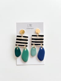 Paire de boucles d'oreilles céramique MULTA C