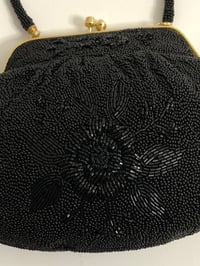 Image 2 of Floral Design Beaded Purse