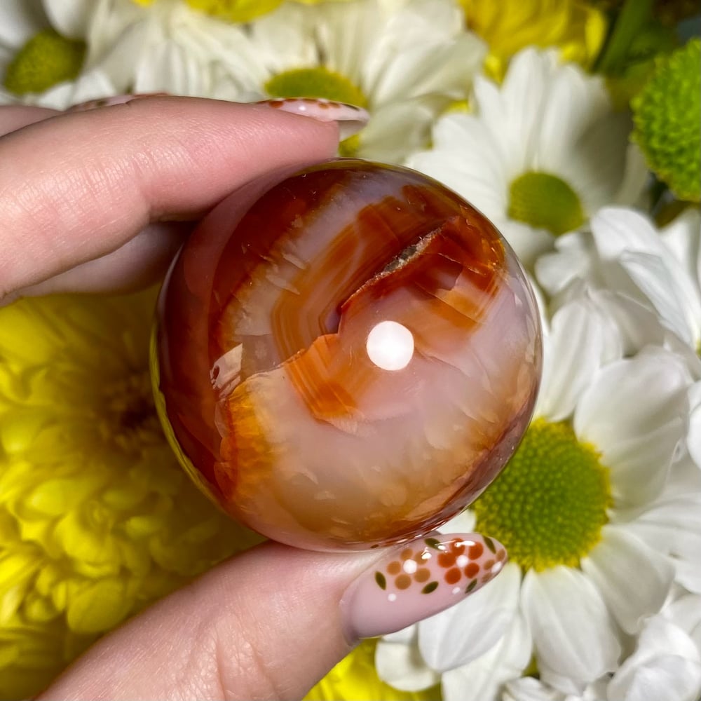 Image of Carnelian Sphere (small)