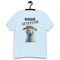 Image 6 of Unisex classic tee, Baaaad Attitude T-Shirt | Funny Sheep Sarcastic Humor Graphic Tee