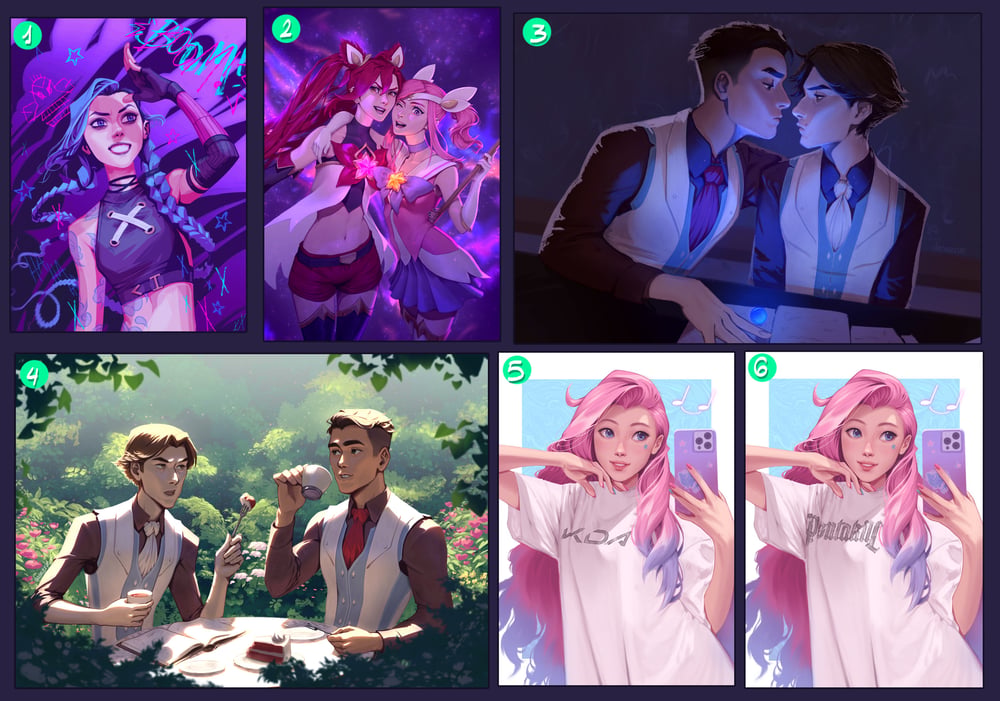 Image of league/arcane fanart prints