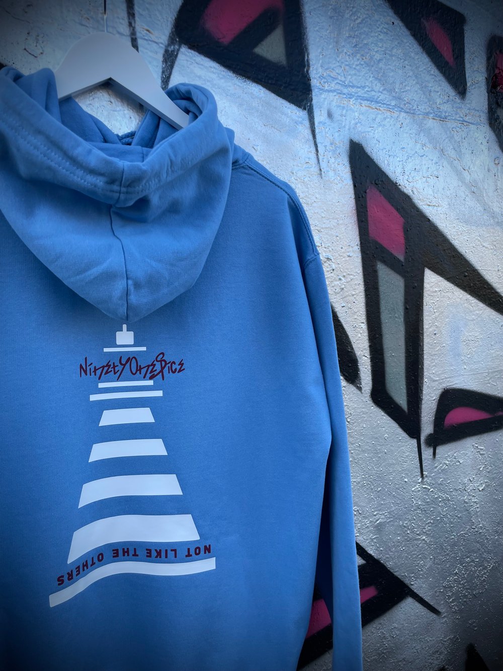 Image of Cloudy Blue Butterfly Hoody