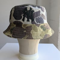 Image 1 of Reworked NY Reversible Bucket Hat Camouflage XL 24-25"